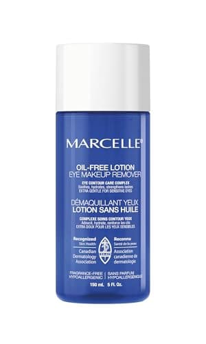 Marcelle Oil-Free Eye Makeup Remover Lotion, Long-Lasting Makeup Removal, with Eye Contour Care Complex, for Sensitive Eyes, Hypoallergenic,...