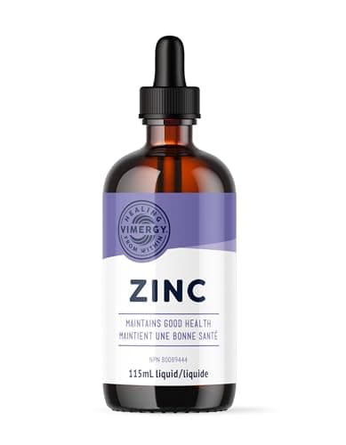 VIMERGY Liquid Zinc – Fast-Absorbing Immune Support – Promotes Healthy Bones & Skin – Organic, Vegan, Non-GMO – 57 Servings (115 mL)