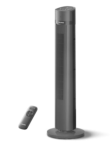 PELONIS Oscillating Tower Fan with Remote Control 40’’ Quiet Stand Up Fan with 3 Speed Settings and 3 Modes 15-Hour Timer LED Display for Bedroom...