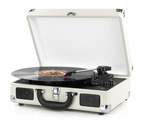 DIGITNOW! Turntable Record Player 3speeds with Built-in Stereo Speakers, Supports USB/RCA Output/Headphone Jack / MP3 / Mobile Phones Music...