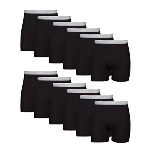 Hanes Men Boxer Briefs, Cool Dri Moisture-Wicking Underwear, Cotton No-Ride-up for Men, Multi-Packs Available