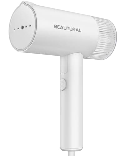 BEAUTURAL Steamer for Clothes, Foldable Handheld Clothing Wrinkles Remover for Garments, 30-Second Fast Heat-up, Portable Fabric Steamer for 120V...