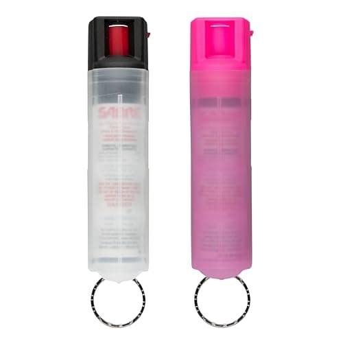 Sabre Protector 22-Gram Dog Spray with Key Ring, 14 Second Total Spray Time, 3.5-Meter Range, Humane Dog Attack Deterrent, Maximum Strength Allowed...