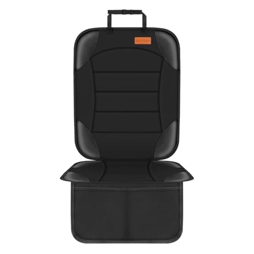 Car Seat Protector for Child Car Seat, Siivton Carseat Seat Protectors for Leather and Fabric Seats, with Mesh Pockets, Non-Slip Backing, Carseat...