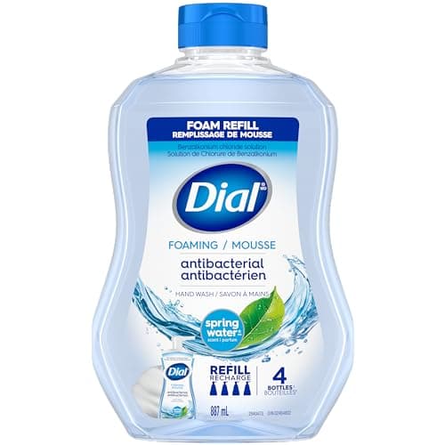 Dial Antibacterial Foaming Hand Wash Refill, Spring Water, 887ml