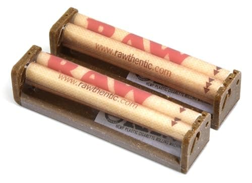 Raw Natural Rolling Papers Plastic Rolling Machine, 110mm King Slim, 2 Count