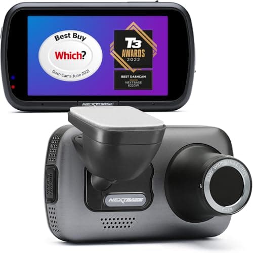 Nextbase 622GW Dash Cam Full 4K/30fps UHD Recording in Car DVR Camera- 140° Front- Wi-Fi, GPS, Bluetooth- Super Slow Motion @ 120fps- Image...
