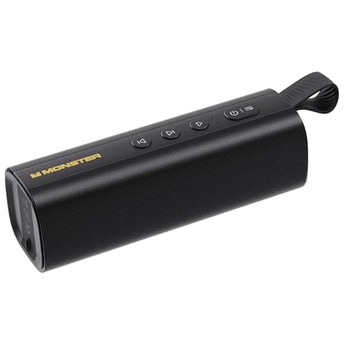 Monster S290 Bluetooth Speaker, Portable Bluetooth Speaker with 30W Loud Stereo Sound, Bluetooth 6.0, 20H Playtime, TWS Pairing, Support AUX/TF...