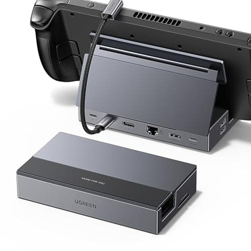 UGREEN Game Consoles Dock for Steam Deck/Switch/Rog Ally/Legion Go, 9-in-1 Steam Deck Docking Station with 4K@60Hz HDMI, Gigabit Ethernet, PD 100W...