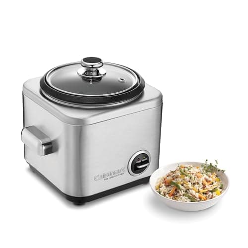 Cuisinart Rice Cooker, 4-Cup, Cook & Warm, Dishwasher-safe Removable Parts (CRC-400C)