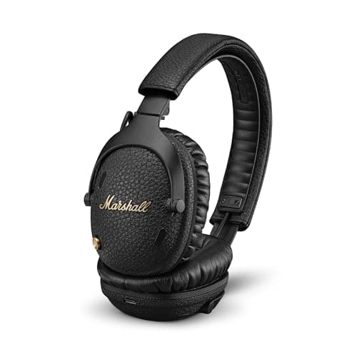 Marshall Monitor III ANC Active Noise Cancelling Bluetooth Wireless Headphones, 70 Hours Playtime - Black