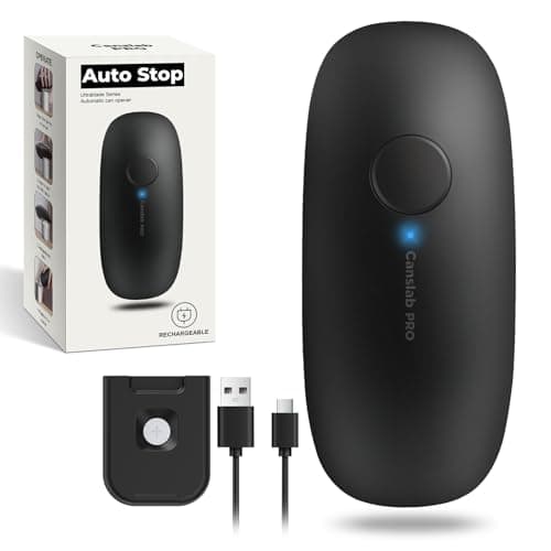 Canslab Ultrablade PRO- Auto Stop Rechargeable Electric Can Opener for Seniors with Arthritis- Battery Automatic Can Opener for Any Size Can -...
