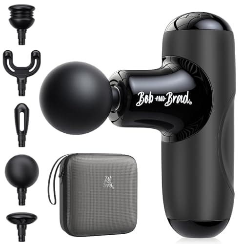 BOB AND BRAD Q2 Mini Massage Gun, Powerful Pocket-Sized Massager, Portable Muscle Massage Gun, Ultra Small & Quiet Massager with Carry Case for On...