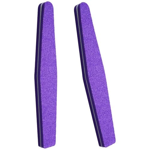 100/180 Grit Washable Professional Nail Files, 2Pcs Double Sided Nail Files for Natural and Acrylic Nails, Thickened Manicure Tools Nails Buffing...