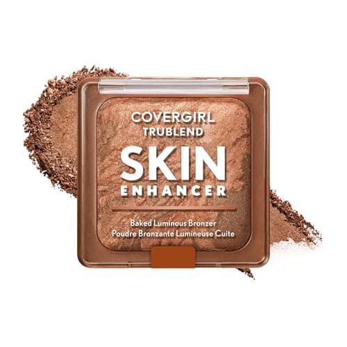 CoverGirl TruBlend Skin Enhancer Baked Luminous Bronzer, Luminous Finish, With Hyaluronic Acid & White Rose Extract, Blends Seamlessly, Blurs Pores