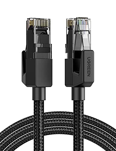 UGREEN Cat 6 Ethernet Cable Braided Cat6 Gigabit High Speed 1000Mbps Internet Cable RJ45 Shielded Network LAN Cord Compatible for PC PS5 PS4 PS3...