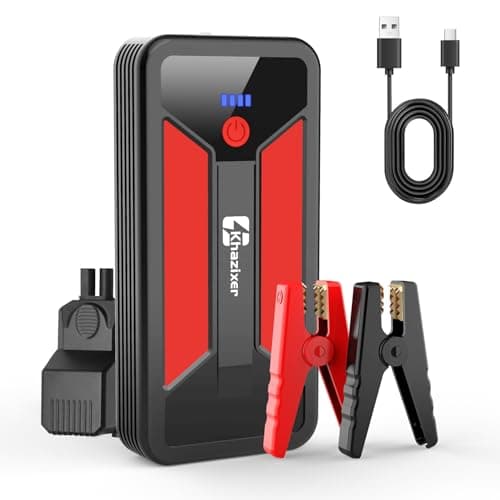 ET02 Car Battery Jump Starter 3000A Peak, 12V Lithium Portable Jumper Starter for up to 9.0L Gas and 7.0L Diesel Engines, 12V Battery Jump Starter...
