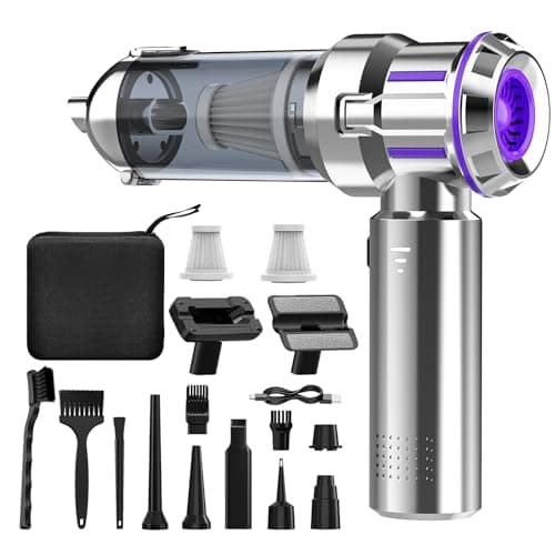 Handheld Vacuum Cordless, 21KPA Powerful Rechargeable Portable Car Vacuum Cleaner Mini Car Cleaner for Pet Hair, Car, Home, Office, Kitchen