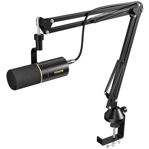 TONOR Gaming Dynamic Microphone XLR/USB Podcast Gaming Mic, Cardioid Studio Mic for Streaming Recording Podcasting, Quick Mute, 3.5mm Headphone...