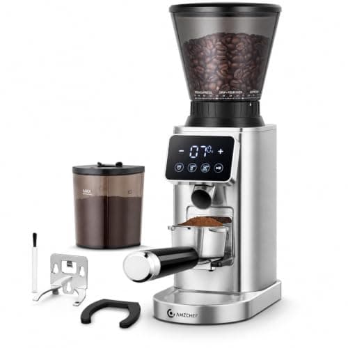 AMZCHEF Coffee Grinder Electric with 48 Grinding