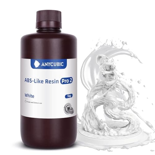 ANYCUBIC ABS-Like Resin Pro 2, Toughness Upgrade 3D Printer Resin, Low Odor 405nm UV-Curing Resin, High Precision and High-Success Rate Standard...