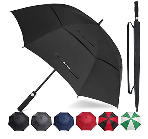 ACEIken Golf Umbrella Windproof Large 62 Inch, Double Canopy Vented, Automatic Open, Extra Large Oversized,Sun Protection Ultra Rain & Wind...
