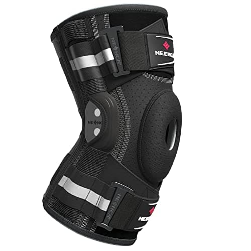 NEENCA Professional Knee Brace for Knee Pain, Hinged Knee Support with Patented X-Strap Fixing System, Strong Stability for Pain Relief, Arthritis,...