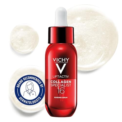 Vichy Liftactiv Collagen Face Serum, Collagen Specialist 16 Bonding Facial Serum, Improve the Look of Fine Lines & Boost Skin Radiance. Formulated...