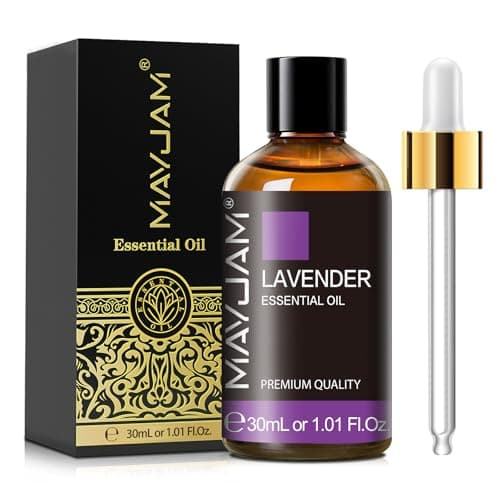 MAYJAM Lavender Essential Oil 1.01FL.OZ, Lavender Oil Essential Oils for Diffusers Soap Candle Making Home Office Use