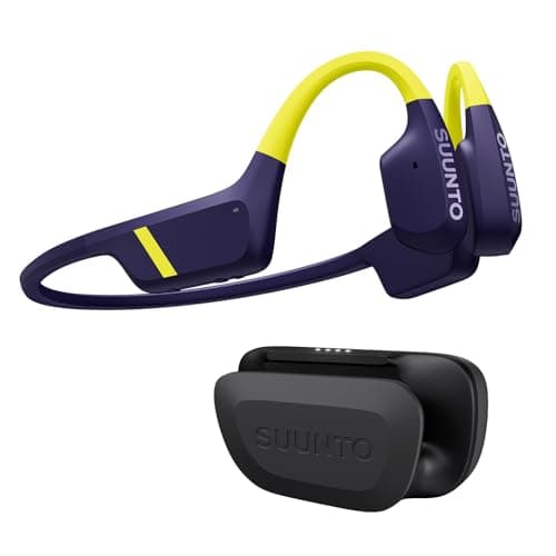 SUUNTO Aqua Open-Ear Bluetooth Headphones and 32GB MP3 Player, Bone Conduction Headphones for Running and Swimming, IP68 Waterproof,...