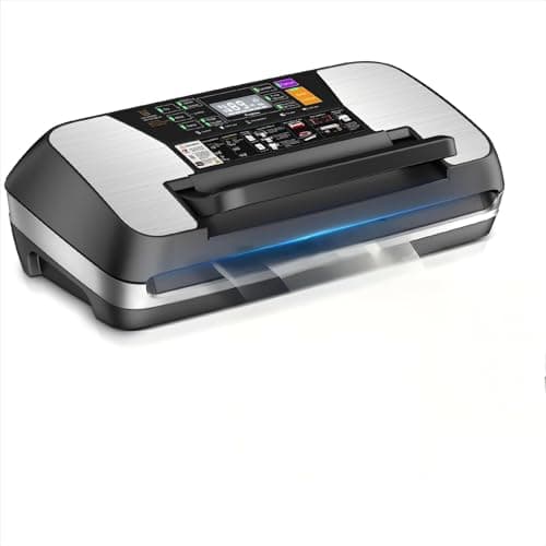 95 kPa Vacuum Sealer Machine, Food Sealer 10-IN-1 Modes Powerful Full Automatic Food Vacuum Sealing Machine with Cutter,1 Bag Roll,10 Pre-cut Bags...