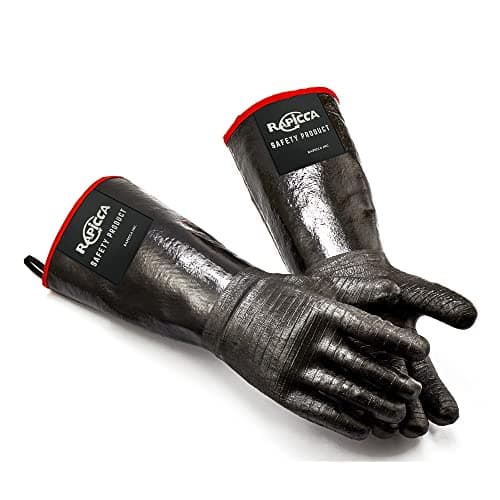 RAPICCA BBQ Gloves Oven Mitts-Smoker, Grill, Cooking Barbecue,Handling Heat Food Right on Your Fryer, Grill or Oven. Waterproof, Heat Resistant,...