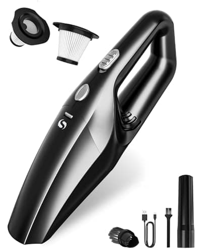 SERVOMASTER Handheld Vacuum Cleaner Cordless, Mini Vacuum Cleaner Rechargeable, 120W High Power Vacuum Cleaner with Extra HEPA Filter, Portable...