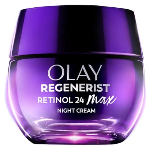 Olay Retinol 24 MAX Face Moisturizer, Anti-Aging Wrinkle Night Cream Fragrance Free, 50 mL