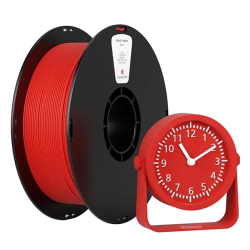 kexcelled Matte ABS Filament 1.75mm Red,3D Printer Filament ABS,Matt Finish Excellent Comprehensive Performance +/- 0.03mm, 1kg Spool (2.2lbs), for...
