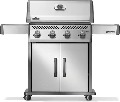 Rogue® 525 4-Burner Natural Gas Grill in Stainless Steel with Cast Iron Cooking Grids