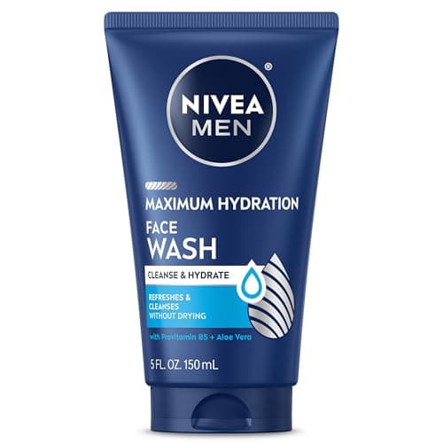 NIVEA MEN Protect & Care Refreshing Face Wash, Men’s Face Cleanser with Pro-Vitamin B5 & Aloe Vera, Moisturizing Men's Face Wash, No Drying...