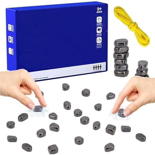 MZMSBAO Board Games, Multiplayer Battle Chess Game with 30 Stone and String, Innovative Tabletop Strategy Chess Game for Children and Adults,...