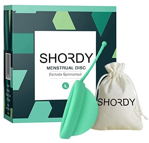 SHORDY Reusable Menstrual Disc (Large), 100% Medical-Grade Silicone, Flexible & Leak-Free Period Disc, Eco Friendly Feminine Hygiene & Care |...