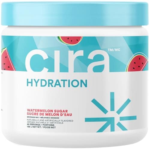 Poudre d'électrolytes d'hydratation Cira - Poudre d'électrolyte quotidienne, sans sucre avec sel de l'Himalaya, magnésium et potassium, poudre d'hydratation pour...