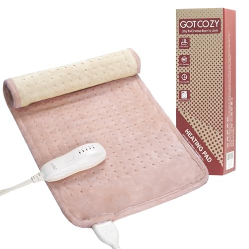 GOTCOZY Heating Pad for Back Pain Relief & Cramps,Electric Heating Pads for Neck and Shoulders with 2H-Auto Shut Off and 5 Heat Settings,Gifts for...