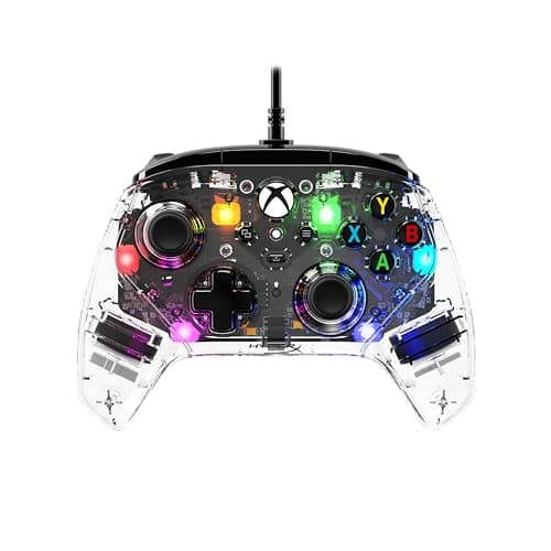 HyperX Clutch Gladiate RGB – Wired Controller, Officially Licensed by Xbox, Programmable RGB Lighting, Dual Trigger Lock