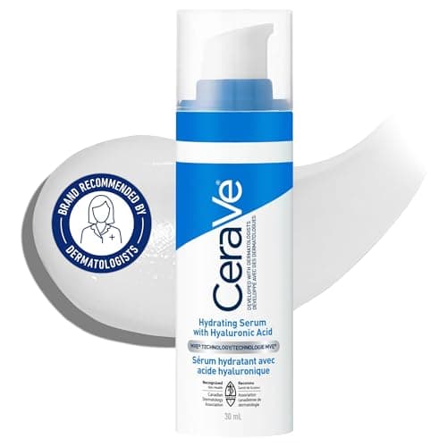 CeraVe Hyaluronic Acid Face Serum, Hydrating Serum for Face with Vitamin B5 & Ceramides, for Men & Women, Normal To Dry Skin. Fragrance Free,...