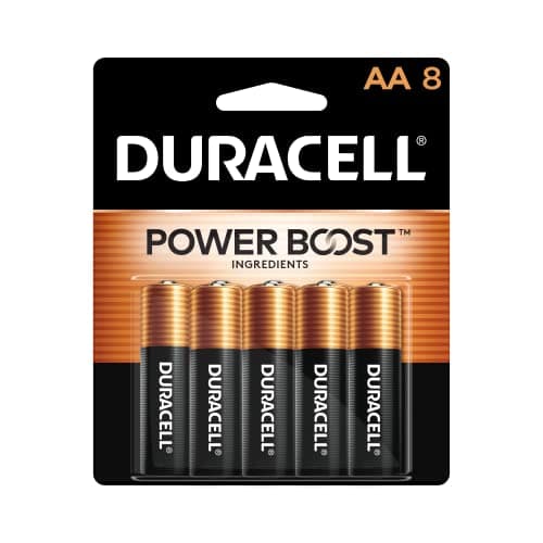Duracell Coppertop Double AA Batteries with Power Boost Ingredients, 8 Count (Pack of 1) Long-lasting Alkaline Double AA Battery for Household and...