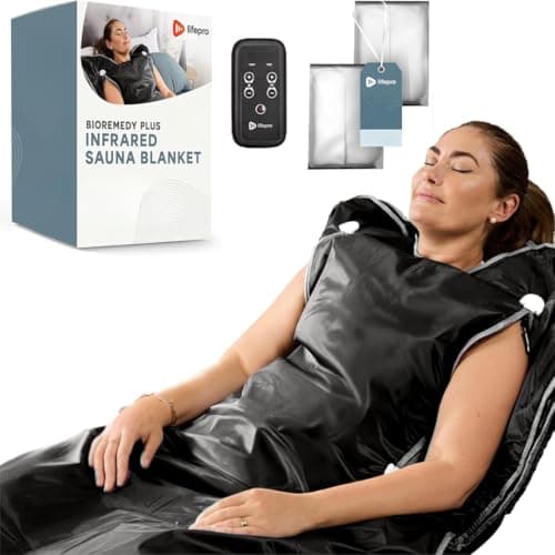 Lifepro BioRemedy Plus Infrared Sauna Blanket –Heated Blanket for Relaxation, Portable Sauna Suit Wrap – Spa-Like Experience at Home with Thermal...