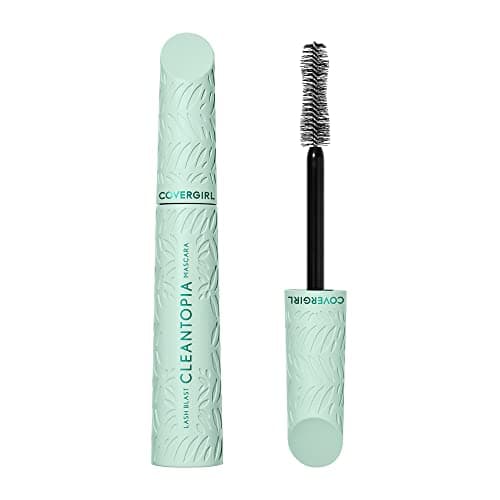 COVERGIRL - Lash Blast Cleantopia Mascara, Clean Volumizing Mascara, plant-powered clean vegan Formula, Conditions Lashes - Extreme Black - 800