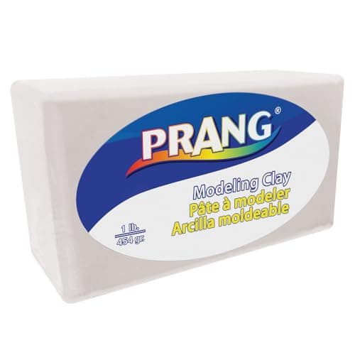 Prang 00787 Modeling Clay Block, White, 1-Pound