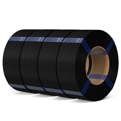 ELEGOO PLA Basic Refill Filament 1.75 mm Black 4KG, 3D Printer Filament No Spool Dimensional Accuracy +/- 0.02 mm, 3D Printing PLA for Reusable...