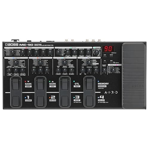 BOSS ME-90 Guitar Multi-Effects | All-In-One Guitar Processor | 11 Onboard AIRD Amp Models | 60 Effects derived from the GT-1000 | 8 Multi-Function...