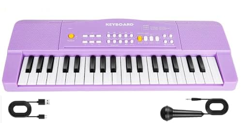 Toy Piano Keyboard for Kids Upgrade Electric Pianos Toys for 3 4 5 6 7 8 Year Old Girls Boys Beginners Keyboards with Microphone Toy for 3+ Year...
